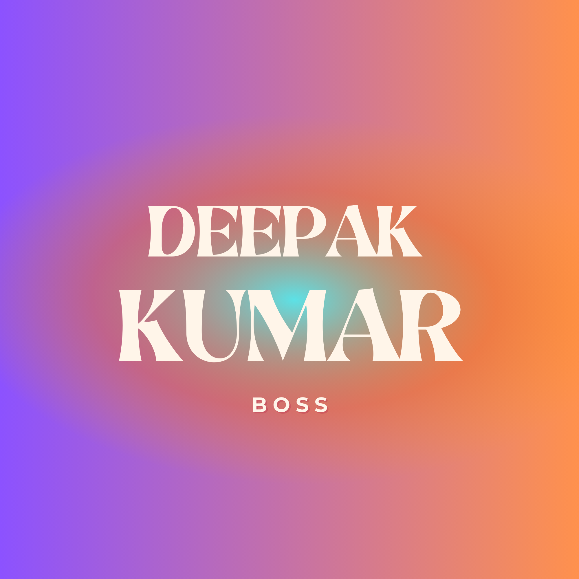 Peach and White Modern Cosmetics Logo